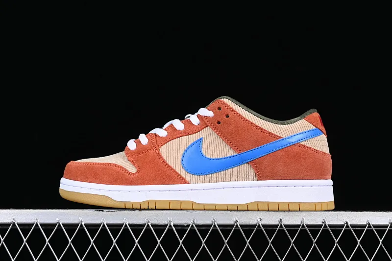 All Categories Nk SB Dunk Series Nk SB Dunk Low Low-top Sneakers Nk SB Dunk Low Pro Color Corduroy Low-top Casual Sports Skateboard Shoes BQ6817-201